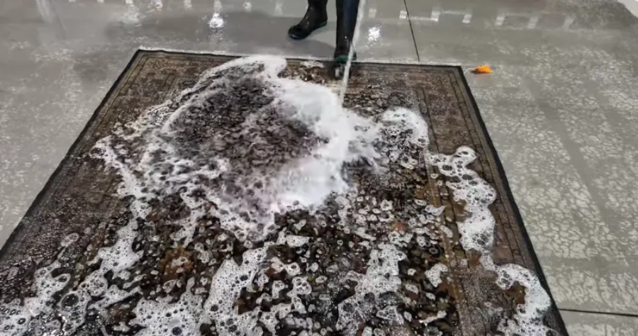 PureNest Carpet Cleaning crew cleaning carpet for a Medford, OR service call