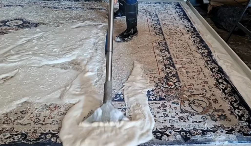 PureNest Carpet Cleaning process step in Medford, OR