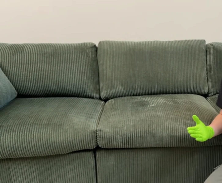 Sofa after upholstery cleaning service in Grants Pass, Oregon
